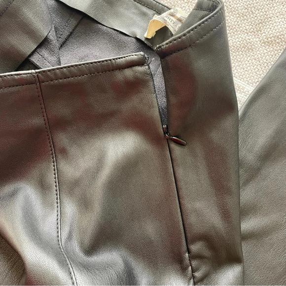 We The Free Black Spitfire Faux Leather Pants, Size 26 - Picture 8 of 10